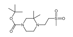 2-Methyl-2-propanyl 3,3-dimethyl-4-[2-(methylsulfonyl)ethyl]-1-π perazinecarboxylate picture