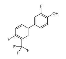 2-fluoro-4-[4-fluoro-3-(trifluoromethyl)phenyl]phenol结构式