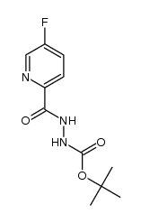 tert-butyl 2-[(5-fluoropyridin-2-yl)carbonyl]hydrazinecarboxylate结构式