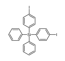 bis(4-iodophenyl)diphenylsilane Structure