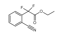 ethyl 2-(2-cyanophenyl)-2,2-difluoroacetate structure