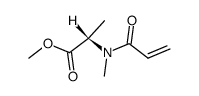 N-acryloyl-N-methyl-L-alanine methyl ester结构式