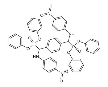 tetraphenyl 1,4-phenylene-bis-[(4-nitrophenylamino)methyl]-bis-phosphonate Structure