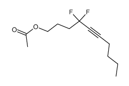 4,4-difluoro-5-decyn-1-yl acetate Structure