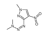 N-methyl-N-[(1-methyl-4-nitropyrazol-3-yl)diazenyl]methanamine结构式