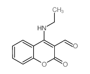 2H-1-Benzopyran-3-carboxaldehyde, 4-(ethylamino)-2-oxo- (en)结构式