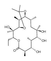 (9S)-9-dihydro-9,11-O-isopropylideneerythronolide A Structure