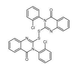 2,2'-dithiobis[3-(2-chlorophenyl)-4(3H)-quinazolinone]结构式