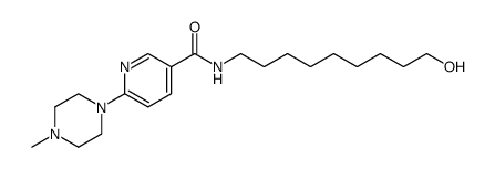 N-(9-hydroxy-1-nonyl)-6-(4-methyl-1-piperazinyl)nicotinamide Structure