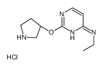 N-ethyl-2-[(3S)-pyrrolidin-3-yl]oxypyrimidin-4-amine,hydrochloride structure