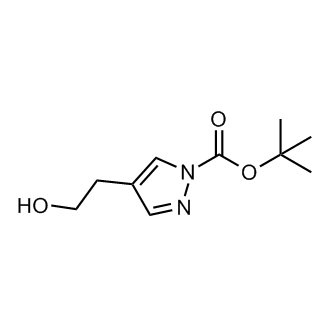 tert-Butyl 4-(2-hydroxyethyl)-1H-pyrazole-1-carboxylate Structure