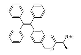 (S)-4-(1,2,2-triphenylvinyl)benzyl 2-aminopropanoate Structure