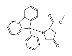 (2S)-4-Oxo-1-(9-phenylfluorenyl)-proline Methyl Ester结构式