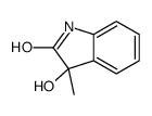 (3R)-3-hydroxy-3-methyl-1H-indol-2-one结构式