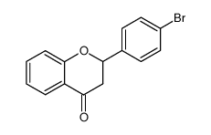 2-(4-bromophenyl)-2,3-dihydrochromen-4-one Structure