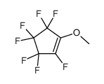 1,3,3,4,4,5,5-Heptafluoro-2-methoxy-1-cyclopentene Structure