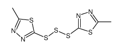 2-methyl-5-[(5-methyl-1,3,4-thiadiazol-2-yl)trisulfanyl]-1,3,4-thiadiazole结构式