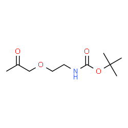 tert-butyl N-[2-(2-oxopropoxy)ethyl]carbamate Structure