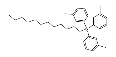 dodecyl-tri-m-tolyl-silane Structure