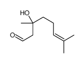 (3R)-3-hydroxy-3,7-dimethyloct-6-enal结构式