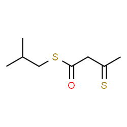 3-Thioxobutanethioic acid S-isobutyl ester structure