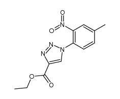 ethyl 1-(4-methyl-2-nitrophenyl)-1H-1,2,3-triazole-4-carboxylate结构式