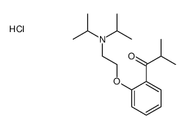 2-[2-(2-methylpropanoyl)phenoxy]ethyl-di(propan-2-yl)azanium,chloride结构式