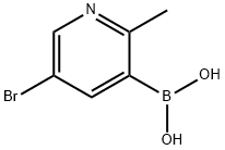 5-Bromo-2-methylpyridine-3-boronic acid Structure