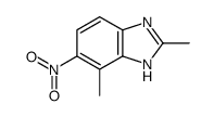 1H-Benzimidazole,2,4-dimethyl-5-nitro-(9CI) structure