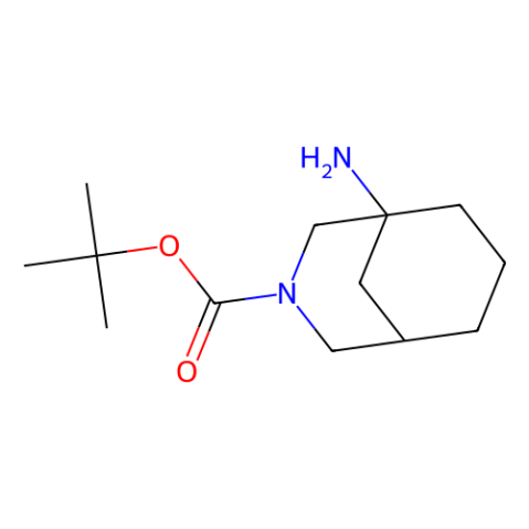 tert-butyl 1-amino-3-azabicyclo[3.3.1]nonane-3-carboxylate结构式