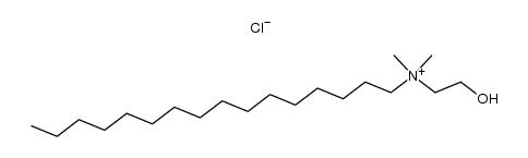 hexadecyl(2-hydroxyethyl)dimethylammonium chloride structure