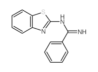 Benzenecarboximidamide,N-2-benzothiazolyl- Structure