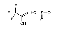 methanesulfonic acid,3,3,3-trifluoroprop-1-en-2-ol结构式