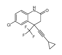 6-chloro-4-(cyclopropylethynyl)-4-(trifluoromethyl)-3,4-dihydroquinolin-2(1H)-one Structure