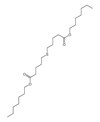 heptyl 5-(5-heptoxy-5-oxopentyl)sulfanylpentanoate Structure