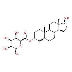 androstane-3,17-diol glucuronide Structure