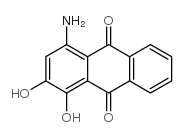 4-amino-1,2-dihydroxyanthracene-9,10-dione结构式