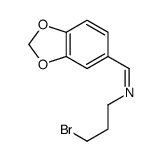 1-(1,3-benzodioxol-5-yl)-N-(3-bromopropyl)methanimine结构式