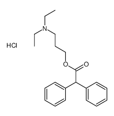 3-(diethylamino)propyl 2,2-diphenylacetate,hydrochloride结构式