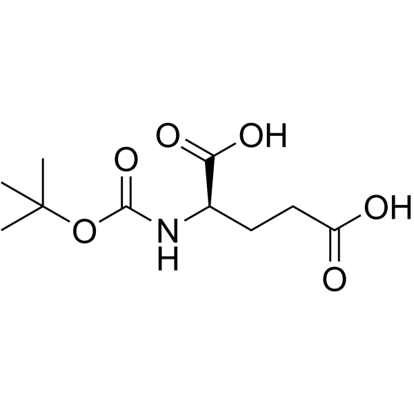 Boc-D-Glu-OH structure