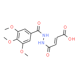 4-oxo-4-[2-(3,4,5-trimethoxybenzoyl)hydrazino]-2-butenoic acid结构式