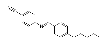 4-[(4-hexylphenyl)methylideneamino]benzonitrile Structure