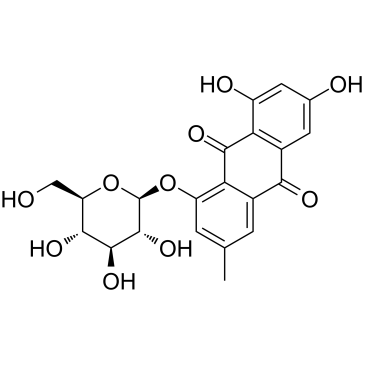 Emodin 1-O-beta-D-glucoside structure