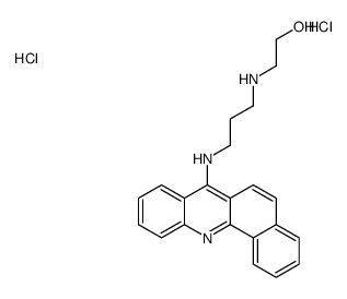 2-[3-(benzo[c]acridin-7-ylamino)propylamino]ethanol,dihydrochloride Structure