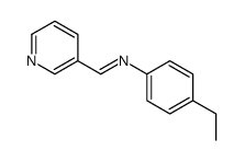 Benzenamine, 4-ethyl-N-(3-pyridinylmethylene)- (9CI) picture