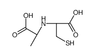 (2R)-2-(1-carboxyethylamino)-3-sulfanylpropanoic acid结构式