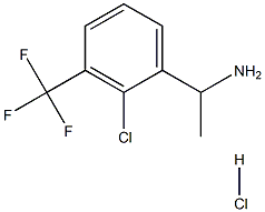 1-[2-CHLORO-3-(TRIFLUOROMETHYL)PHENYL]ETHAN-1-AMINE HYDROCHLORIDE Structure