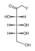 1-fluoro-D-1-deoxy-fructose Structure