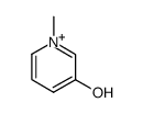 3-hydroxy-N-methylpyridinium ion Structure