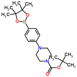 4-(4-Boc-piperazino)phenylboronic Acid Pinacol Ester Structure